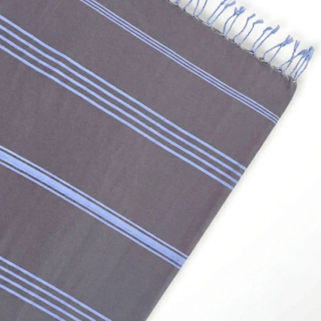 The Line Beach towel Dark Beige