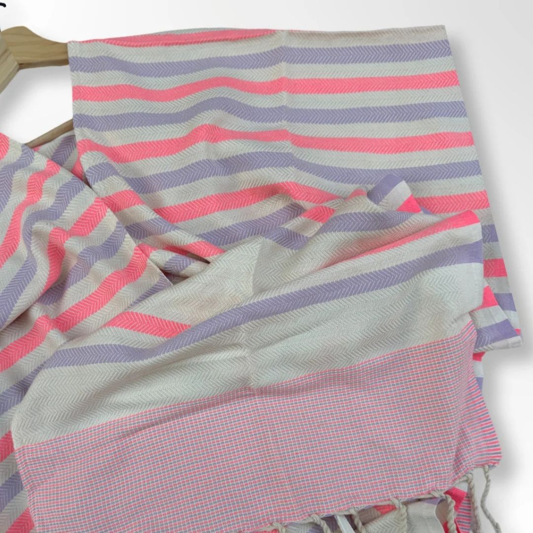 Ocean Breeze Cover-Ups Wavelux Poncho Pink Purple
