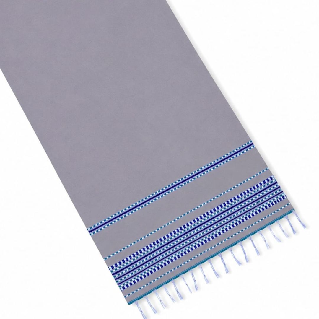Spirit Amazigh Grey Beach Towel