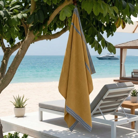 Spirit Amazigh Yellow Beach Towel