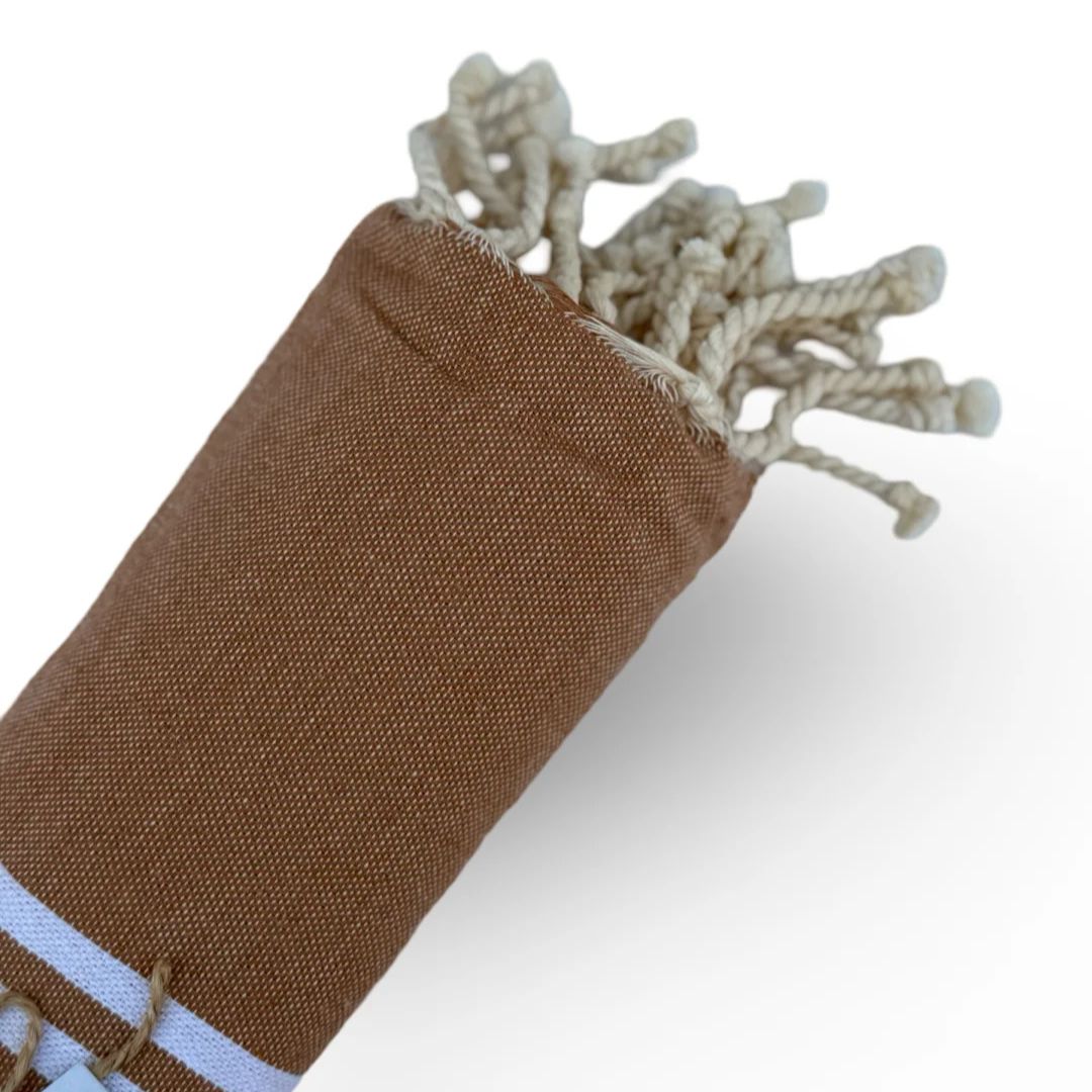 The Line Beach towel  Brown