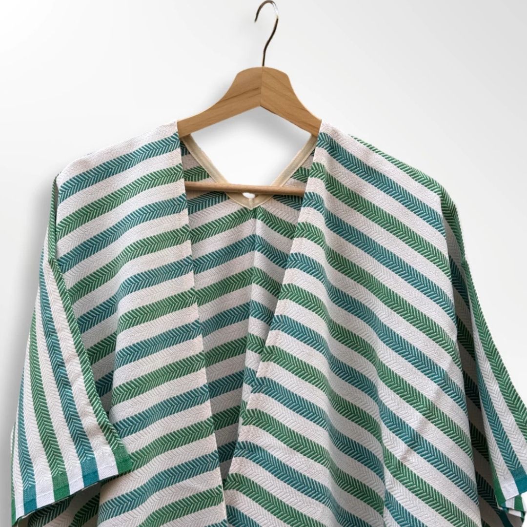 Ocean Breeze Cover-Ups Wavelux Poncho Green