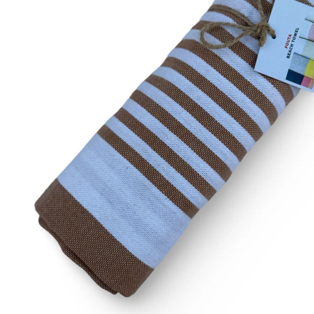 The Line Beach towel  Brown