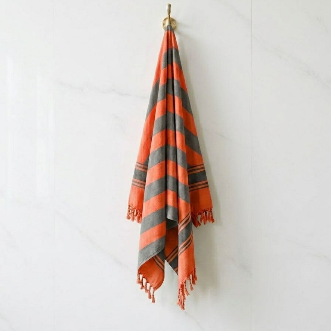 Nautical Charm Orange Grey