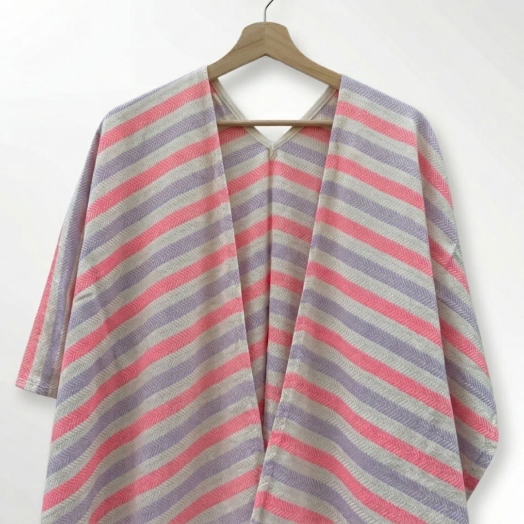 Ocean Breeze Cover-Ups Wavelux Poncho Pink Purple