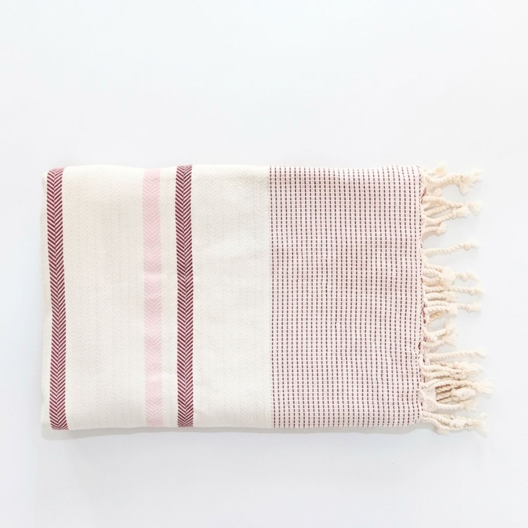 Wavelux Beach Towel Red Pink
