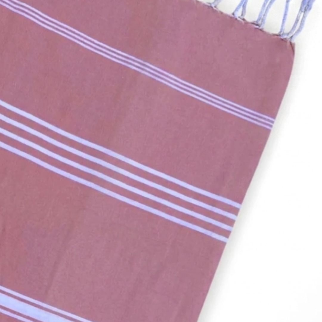 The Line Beach towel  Pink