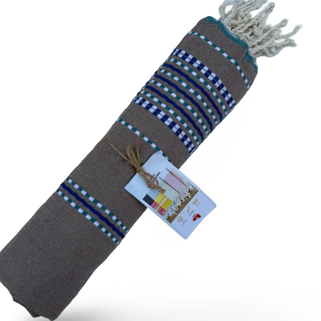 Spirit Amazigh Grey Beach Towel