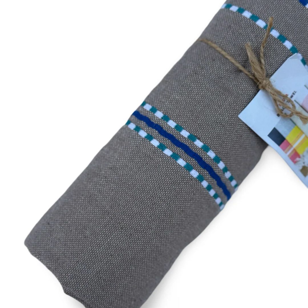 Spirit Amazigh Grey Beach Towel