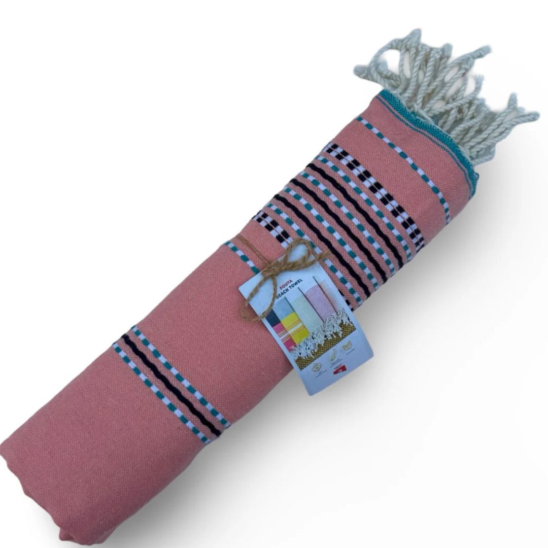 Spirit Amazigh Pink Beach Towel