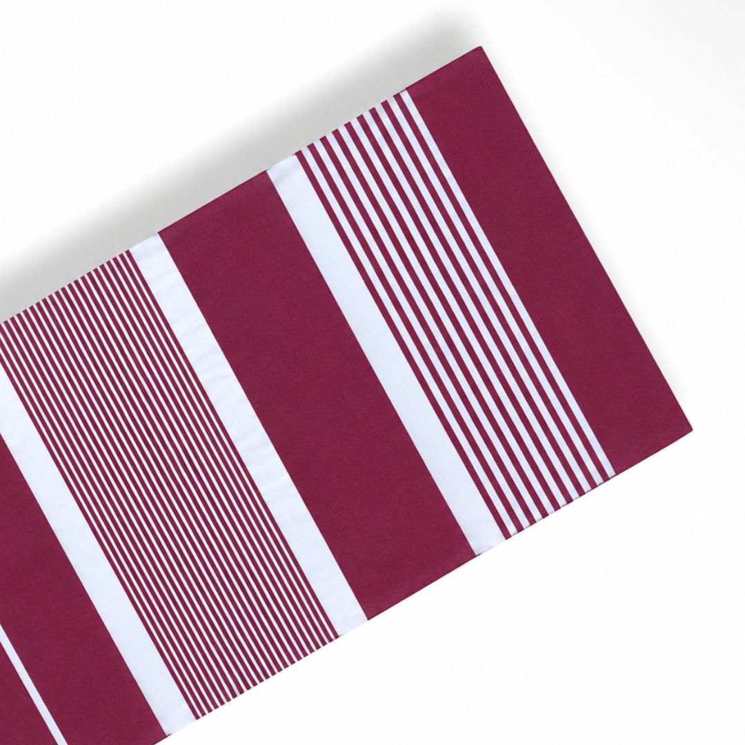 The Line Beach towel Red Bordeau