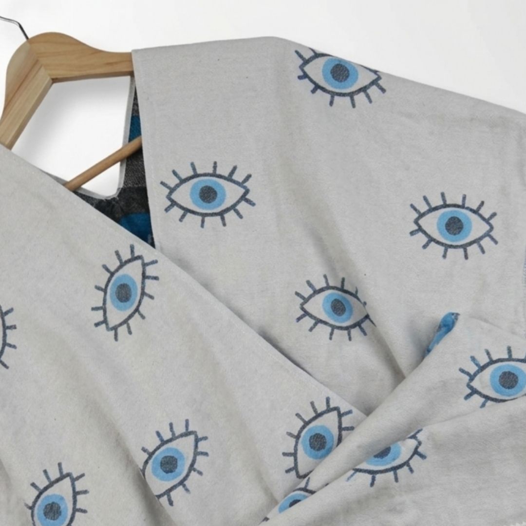 Ocean Breeze Cover-Ups Wavelux Poncho Eye
