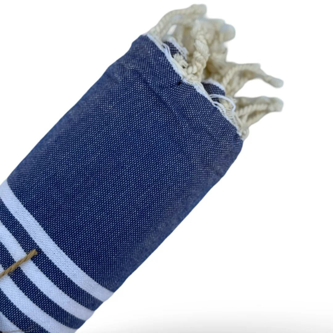 The Line Beach towel Dark Blue