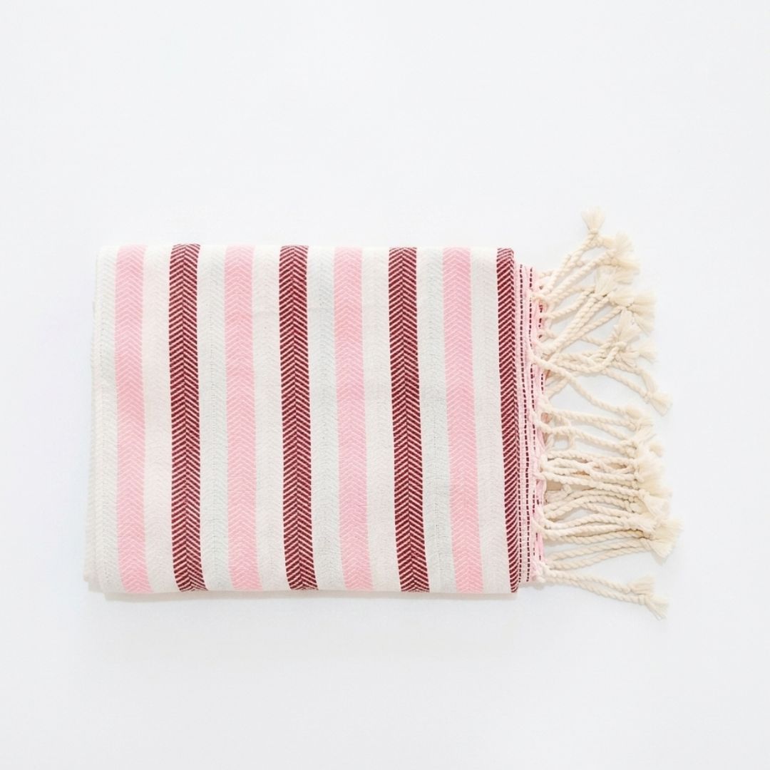 Wavelux Beach Towel Red Pink