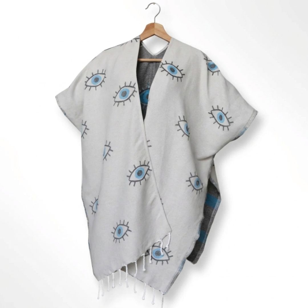 Ocean Breeze Cover-Ups Wavelux Poncho Eye