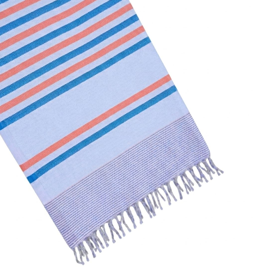 Wavelux Beach Towel Orange Blue