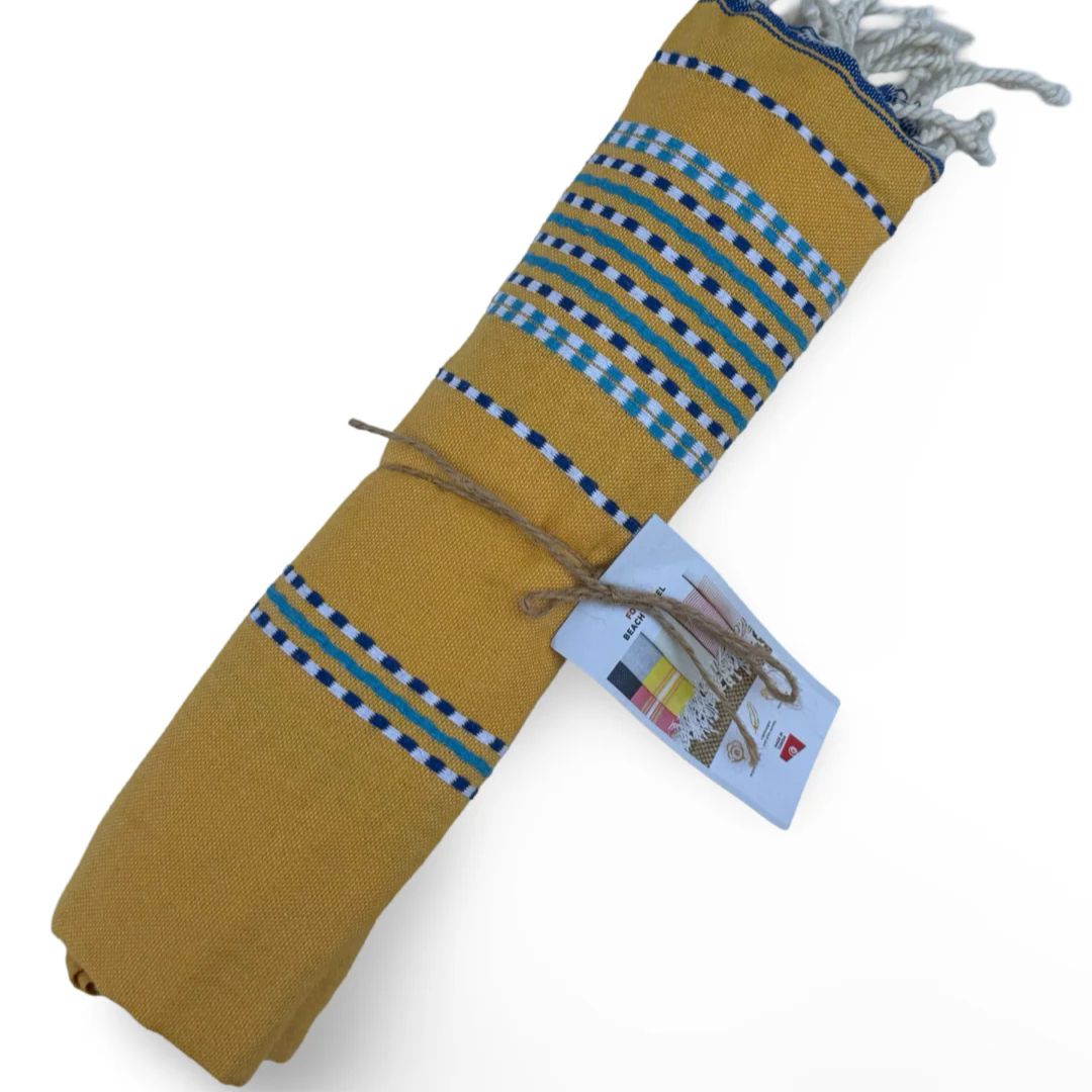 Spirit Amazigh Yellow Beach Towel