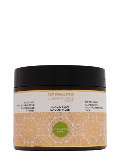 DERMAFIG Black Soap Eucalyptus and Mint : Moisturizing - Clean gently