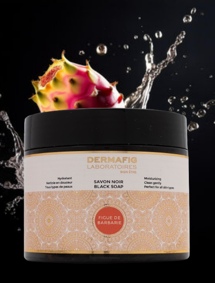 DERMAFIG Black Soap Prickly Pear : Moisturizing - Clean gently